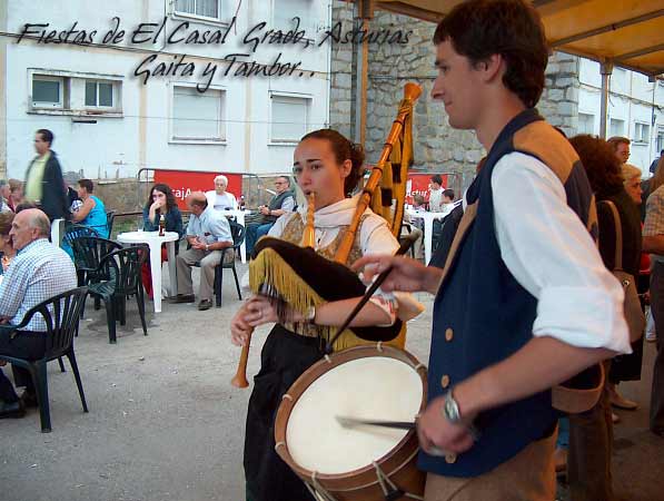 Fiestas de El Casal - Gaita y Tambor- Grado -Asturias