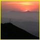 vista del  atardecer desde Cordillera Cantábrica