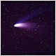 Cometa Hale-Bopp sobre la nebulosa  Andrómeda..